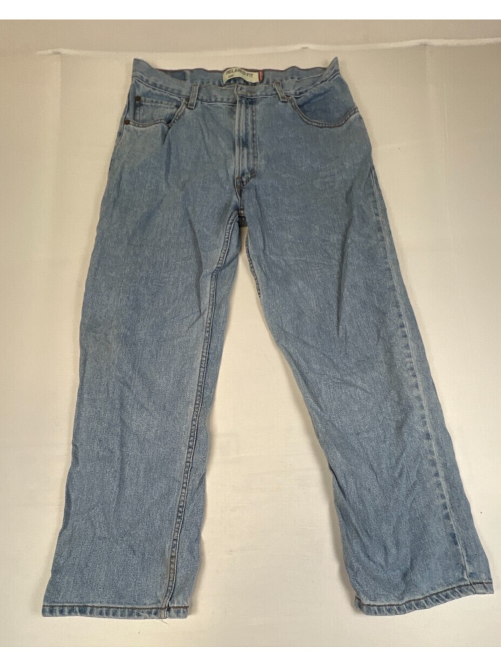Levi's Men's 36x30 550 Relaxed Fit Blue Cotton Denim Jeans Pants